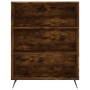 Estantería madera de ingeniería roble ahumado 69,5x32,5x90 cm de vidaXL, Librerías y estanterías - Ref: Foro24-828337, Precio...