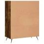 Engineered wood smoked oak bookshelf 69.5x32.5x90 cm by vidaXL, Bookcases and shelves - Ref: Foro24-828337, Price: 55,60 €, D...