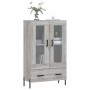 Aparador alto madera de ingeniería gris Sonoma 69,5x31x115 cm de vidaXL, Aparadores - Ref: Foro24-828314, Precio: 99,11 €