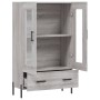 Aparador alto madera de ingeniería gris Sonoma 69,5x31x115 cm de vidaXL, Aparadores - Ref: Foro24-828314, Precio: 99,11 €
