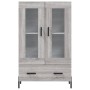 Hohes Sideboard Holzwerkstoff Sonoma grau 69,5x31x115 cm von vidaXL, Sideboards - Ref: Foro24-828314, Preis: 99,21 €, Rabatt: %