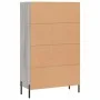 Hohes Sideboard Holzwerkstoff Sonoma grau 69,5x31x115 cm von vidaXL, Sideboards - Ref: Foro24-828314, Preis: 98,00 €, Rabatt: %