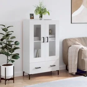 High gloss white engineered wood sideboard 69.5x31x115 cm by vidaXL, Sideboards - Ref: Foro24-828302, Price: 98,39 €, Discoun...