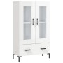 Aparador alto madera de ingeniería blanco brillo 69,5x31x115 cm de vidaXL, Aparadores - Ref: Foro24-828302, Precio: 99,70 €, ...