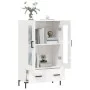 High gloss white engineered wood sideboard 69.5x31x115 cm by vidaXL, Sideboards - Ref: Foro24-828302, Price: 98,39 €, Discoun...