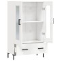 Aparador alto madera de ingeniería blanco brillo 69,5x31x115 cm de vidaXL, Aparadores - Ref: Foro24-828302, Precio: 99,70 €, ...