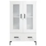 High gloss white engineered wood sideboard 69.5x31x115 cm by vidaXL, Sideboards - Ref: Foro24-828302, Price: 98,39 €, Discoun...