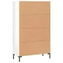 High gloss white engineered wood sideboard 69.5x31x115 cm by vidaXL, Sideboards - Ref: Foro24-828302, Price: 98,39 €, Discoun...
