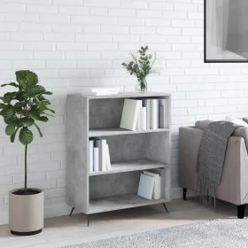 Concrete gray engineered wood shelf 69.5x32.5x90 cm by vidaXL, Bookcases and shelves - Ref: Foro24-828336, Price: 55,60 €, Di...