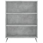 Betongraues Holzwerkstoffregal 69,5 x 32,5 x 90 cm von vidaXL, Bücherregale und Regale - Ref: Foro24-828336, Preis: 56,30 €, ...