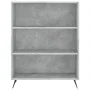 Concrete gray engineered wood shelf 69.5x32.5x90 cm by vidaXL, Bookcases and shelves - Ref: Foro24-828336, Price: 55,60 €, Di...