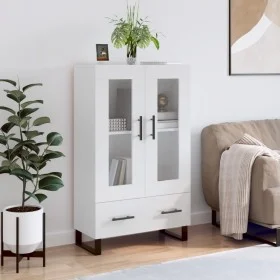 Hochglänzendes Sideboard aus weißem Holzwerkstoff, 69,5 x 31 x 115 cm von vidaXL, Sideboards - Ref: Foro24-828326, Preis: 101...