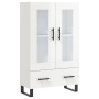 Hochglänzendes Sideboard aus weißem Holzwerkstoff, 69,5 x 31 x 115 cm von vidaXL, Sideboards - Ref: Foro24-828326, Preis: 102...
