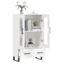Hochglänzendes Sideboard aus weißem Holzwerkstoff, 69,5 x 31 x 115 cm von vidaXL, Sideboards - Ref: Foro24-828326, Preis: 102...
