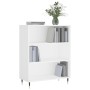 Engineered wood white shelf 69.5x32.5x90 cm by vidaXL, Bookcases and shelves - Ref: Foro24-828340, Price: 58,77 €, Discount: %