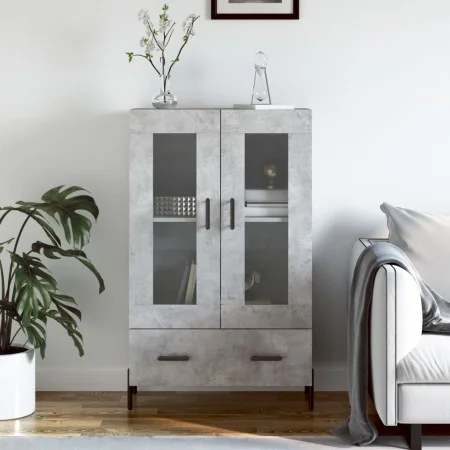 Concrete gray engineered wood tall sideboard 69.5x31x115 cm by vidaXL, Sideboards - Ref: Foro24-828312, Price: 95,01 €, Disco...