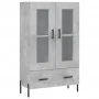 Concrete gray engineered wood tall sideboard 69.5x31x115 cm by vidaXL, Sideboards - Ref: Foro24-828312, Price: 95,01 €, Disco...