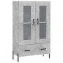 Hohes Sideboard aus betongrauem Holzwerkstoff, 69,5 x 31 x 115 cm von vidaXL, Sideboards - Ref: Foro24-828312, Preis: 96,17 €...