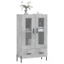 Aparador alto madera de ingeniería gris hormigón 69,5x31x115 cm de vidaXL, Aparadores - Ref: Foro24-828312, Precio: 94,97 €, ...