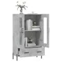 Concrete gray engineered wood tall sideboard 69.5x31x115 cm by vidaXL, Sideboards - Ref: Foro24-828312, Price: 95,01 €, Disco...