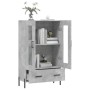 Hohes Sideboard aus betongrauem Holzwerkstoff, 69,5 x 31 x 115 cm von vidaXL, Sideboards - Ref: Foro24-828312, Preis: 96,17 €...