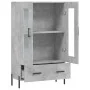 Aparador alto madera de ingeniería gris hormigón 69,5x31x115 cm de vidaXL, Aparadores - Ref: Foro24-828312, Precio: 94,97 €, ...