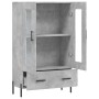 Hohes Sideboard aus betongrauem Holzwerkstoff, 69,5 x 31 x 115 cm von vidaXL, Sideboards - Ref: Foro24-828312, Preis: 96,17 €...