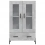 Concrete gray engineered wood tall sideboard 69.5x31x115 cm by vidaXL, Sideboards - Ref: Foro24-828312, Price: 95,01 €, Disco...