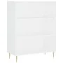 Weißes Holzwerkstoffregal 69,5 x 32,5 x 90 cm von vidaXL, Bücherregale und Regale - Ref: Foro24-828348, Preis: 62,33 €, Rabat...
