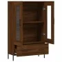 Tall sideboard engineered wood brown oak 69.5x31x115 cm by vidaXL, Sideboards - Ref: Foro24-828315, Price: 98,09 €, Discount: %