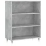 Estantería madera de ingeniería gris hormigón 69,5x32,5x90 cm de vidaXL, Librerías y estanterías - Ref: Foro24-828344, Precio...