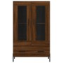 Tall sideboard engineered wood brown oak 69.5x31x115 cm by vidaXL, Sideboards - Ref: Foro24-828315, Price: 99,30 €, Discount: %