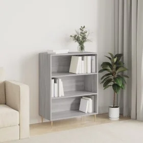 Engineered wood gray Sonoma shelf 69.5x32.5x90 cm by vidaXL, Bookcases and shelves - Ref: Foro24-828354, Price: 56,54 €, Disc...