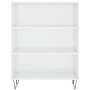 Regal aus glänzend weißem Holzwerkstoff, 69,5 x 32,5 x 90 cm von vidaXL, Bücherregale und Regale - Ref: Foro24-828358, Preis:...
