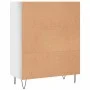 Regal aus glänzend weißem Holzwerkstoff, 69,5 x 32,5 x 90 cm von vidaXL, Bücherregale und Regale - Ref: Foro24-828358, Preis:...