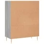 Sonoma Regal aus grauem Holzwerkstoff 69,5x32,5x90 cm von vidaXL, Bücherregale und Regale - Ref: Foro24-828354, Preis: 57,25 ...