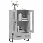 Tall engineered wood sideboard in gray concrete 69.5x31x115 cm by vidaXL, Sideboards - Ref: Foro24-828328, Price: 92,04 €, Di...