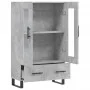Aparador alto madera de ingeniería gris hormigón 69,5x31x115 cm de vidaXL, Aparadores - Ref: Foro24-828328, Precio: 92,03 €, ...