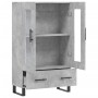 Tall engineered wood sideboard in gray concrete 69.5x31x115 cm by vidaXL, Sideboards - Ref: Foro24-828328, Price: 93,18 €, Di...