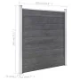 Grauer WPC-Gartenzaun 1045x186 cm von vidaXL, Zaunpaneele - Ref: Foro24-3053229, Preis: 1,00 €, Rabatt: %