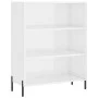Glossy white engineered wood shelf 69.5x32.5x90 cm by vidaXL, Sideboards - Ref: Foro24-828374, Price: 65,26 €, Discount: %