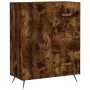Smoked oak engineered wood sideboard 69.5x34x90 cm by vidaXL, Sideboards - Ref: Foro24-827889, Price: 89,07 €, Discount: %