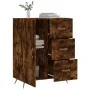 Smoked oak engineered wood sideboard 69.5x34x90 cm by vidaXL, Sideboards - Ref: Foro24-827889, Price: 89,07 €, Discount: %