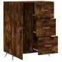Smoked oak engineered wood sideboard 69.5x34x90 cm by vidaXL, Sideboards - Ref: Foro24-827889, Price: 89,07 €, Discount: %