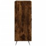 Smoked oak engineered wood sideboard 69.5x34x90 cm by vidaXL, Sideboards - Ref: Foro24-827889, Price: 90,07 €, Discount: %