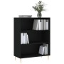 Regal aus schwarzem Holzwerkstoff 69,5x32,5x90 cm von vidaXL, Bücherregale und Regale - Ref: Foro24-828349, Preis: 57,25 €, R...