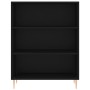 Regal aus schwarzem Holzwerkstoff 69,5x32,5x90 cm von vidaXL, Bücherregale und Regale - Ref: Foro24-828349, Preis: 57,25 €, R...