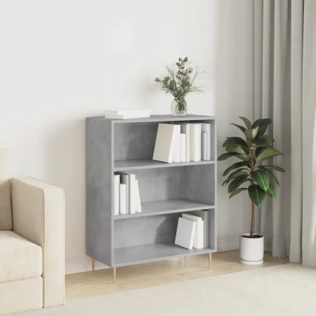 Concrete gray engineered wood shelf 69.5x32.5x90 cm by vidaXL, Bookcases and shelves - Ref: Foro24-828352, Price: 54,97 €, Di...
