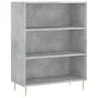 Concrete gray engineered wood shelf 69.5x32.5x90 cm by vidaXL, Bookcases and shelves - Ref: Foro24-828352, Price: 54,97 €, Di...