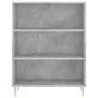 Concrete gray engineered wood shelf 69.5x32.5x90 cm by vidaXL, Bookcases and shelves - Ref: Foro24-828352, Price: 54,97 €, Di...